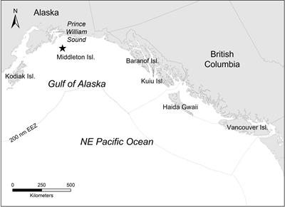 Light-level geolocation reveals the short-distance non-breeding movements and distribution of tufted puffins throughout the Northeast Pacific Ocean